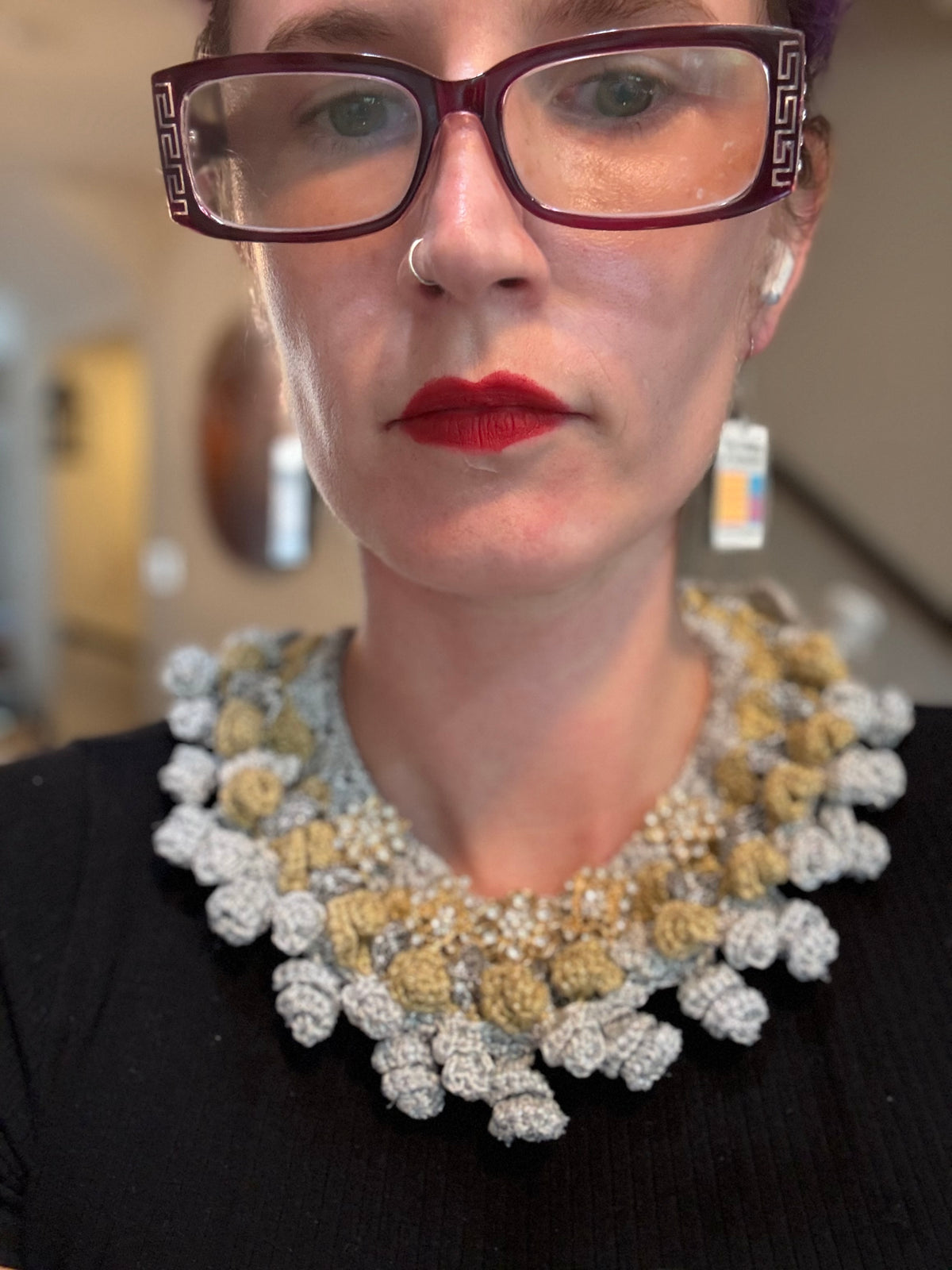 I Was Born a Soldier Metallic Collar: the Alecto with Sparkly brooches and cuff