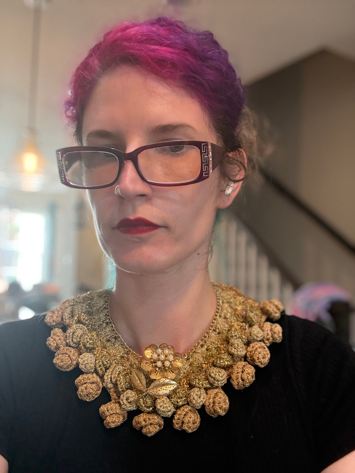 I Was Born a Soldier Metallic Collar: the Erinyes with cuff (Copy)