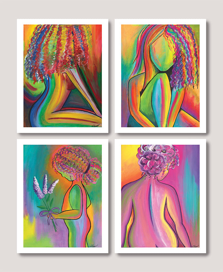 Rainbow Girls — Full Fine Art Print Collection (Set of 4 Fine Art Prints)