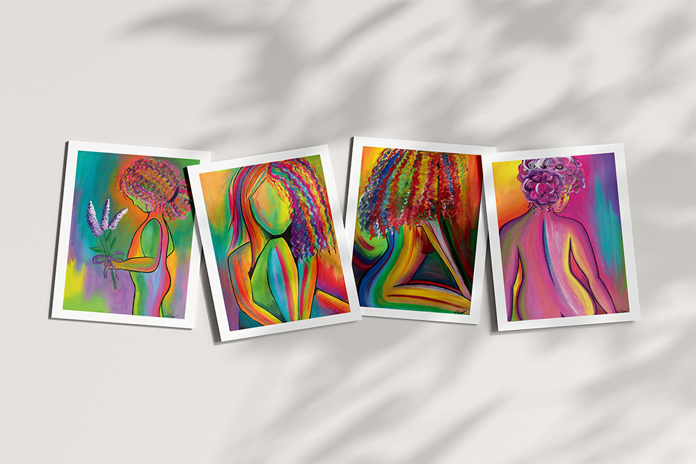Rainbow Girls — Full Fine Art Print Collection (Set of 4 Fine Art Prints)