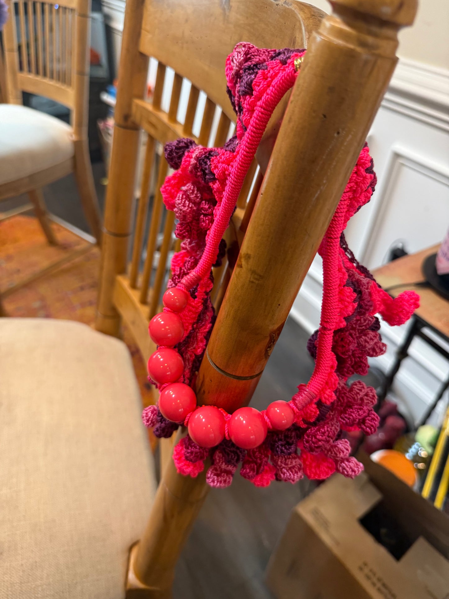 Love bomb collar: neon and purples