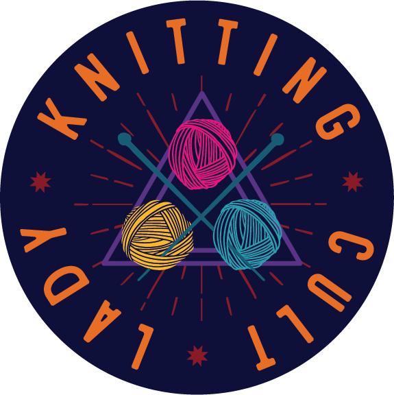 Knitting Cult Lady Vinyl Sticker