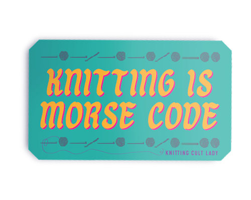 Knitting Cult Lady Vinyl Sticker Packs