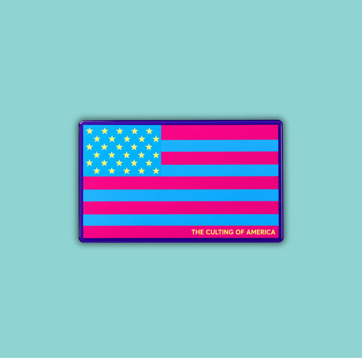 The Culting of America Vinyl Flag Sticker