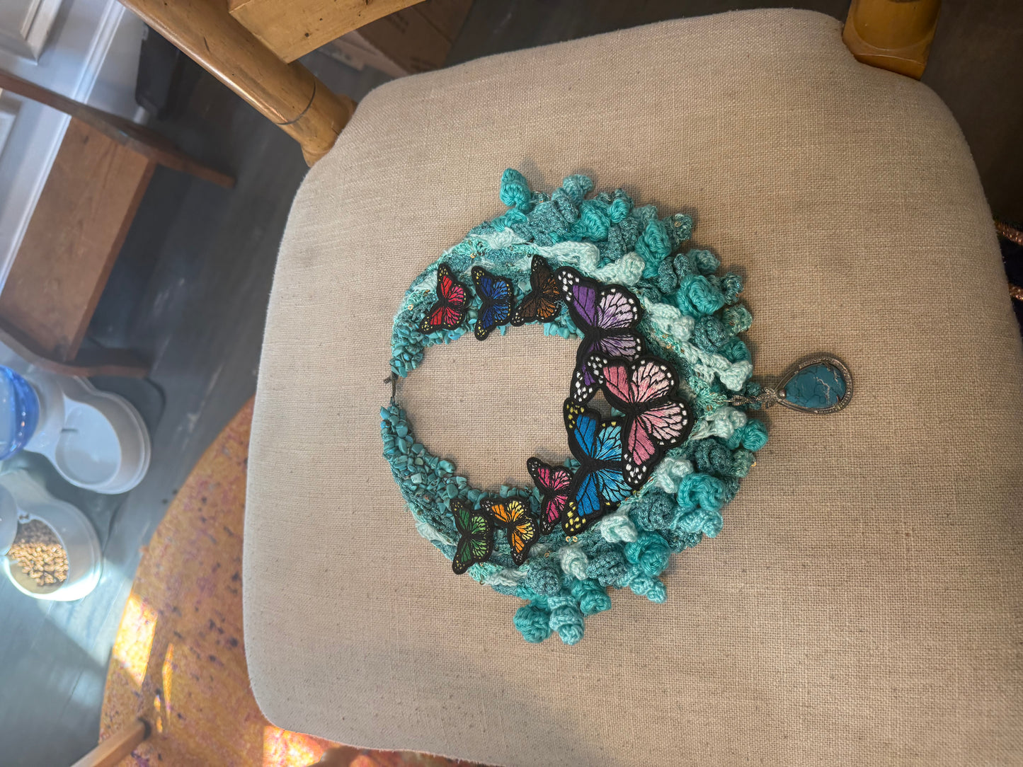 Love bomb collar & headband: Bread and Butterflies