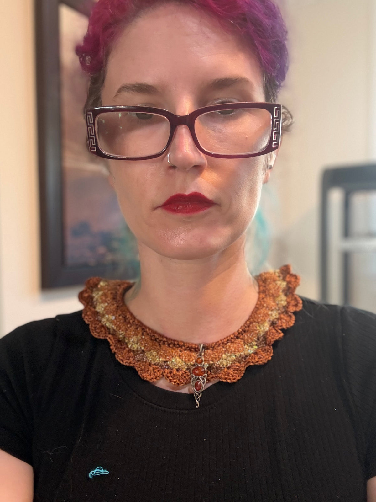 I Was Born a Soldier Metallic Collar: the Anat with bracelet