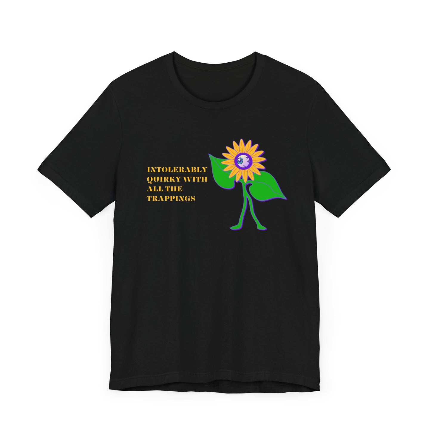 Intolerably Quirky with All the Trappings Unisex Jersey Short Sleeve Tee