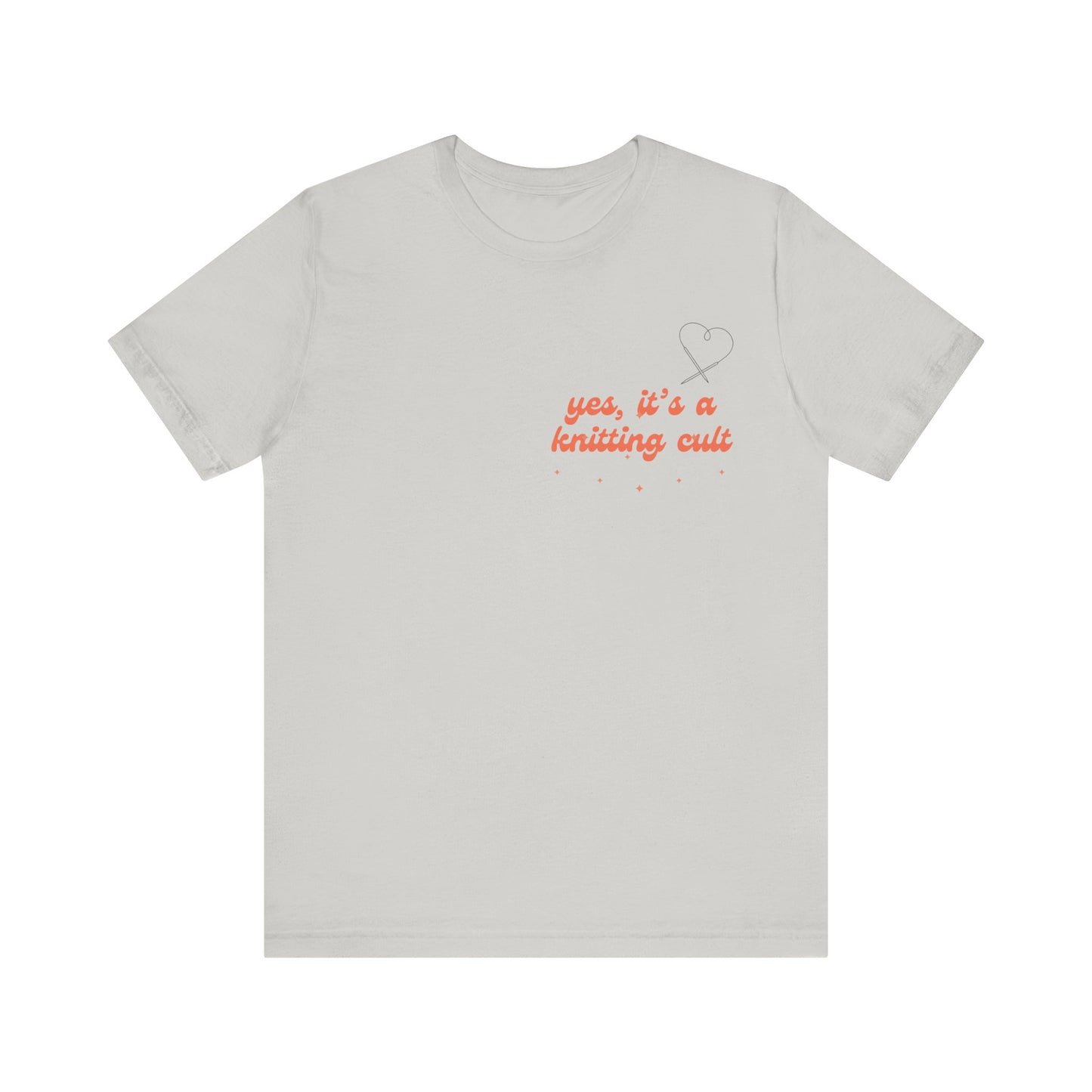 Yes It's a Knitting Cult Unisex Jersey Short Sleeve Tee