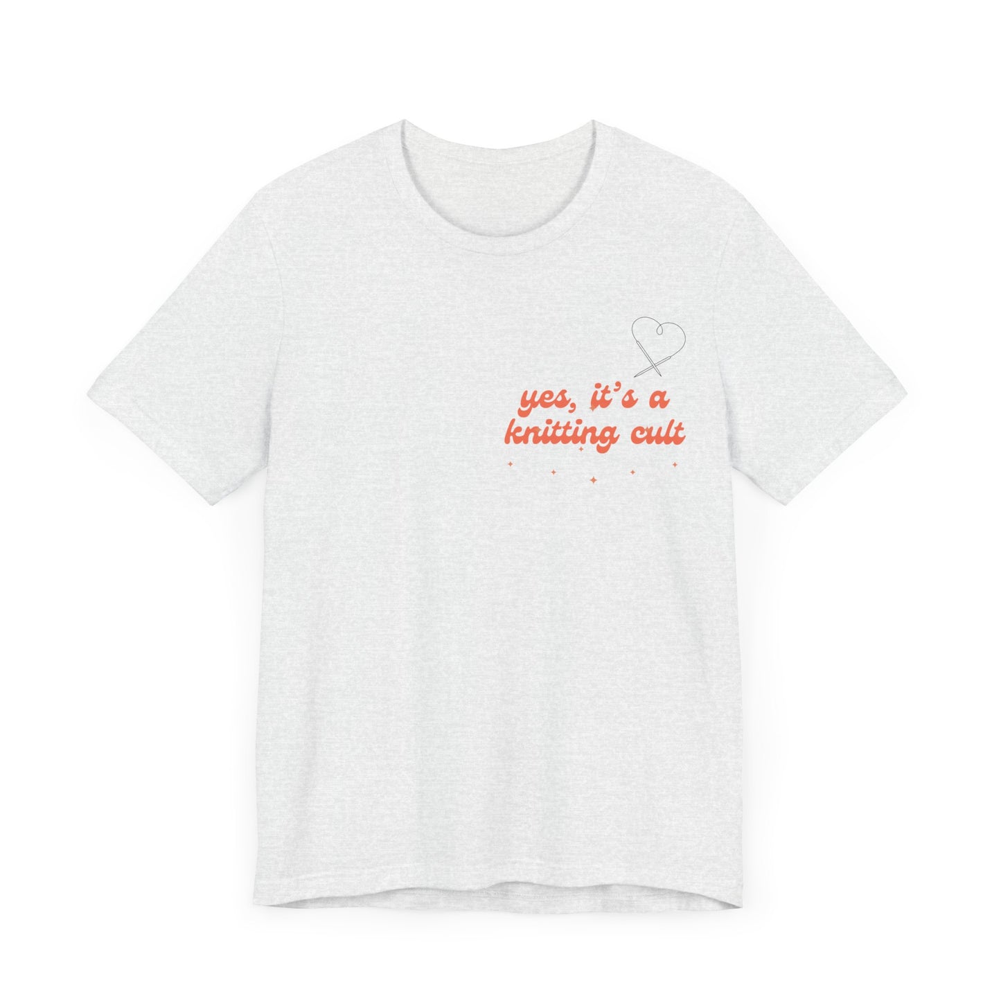 Yes It's a Knitting Cult Unisex Jersey Short Sleeve Tee