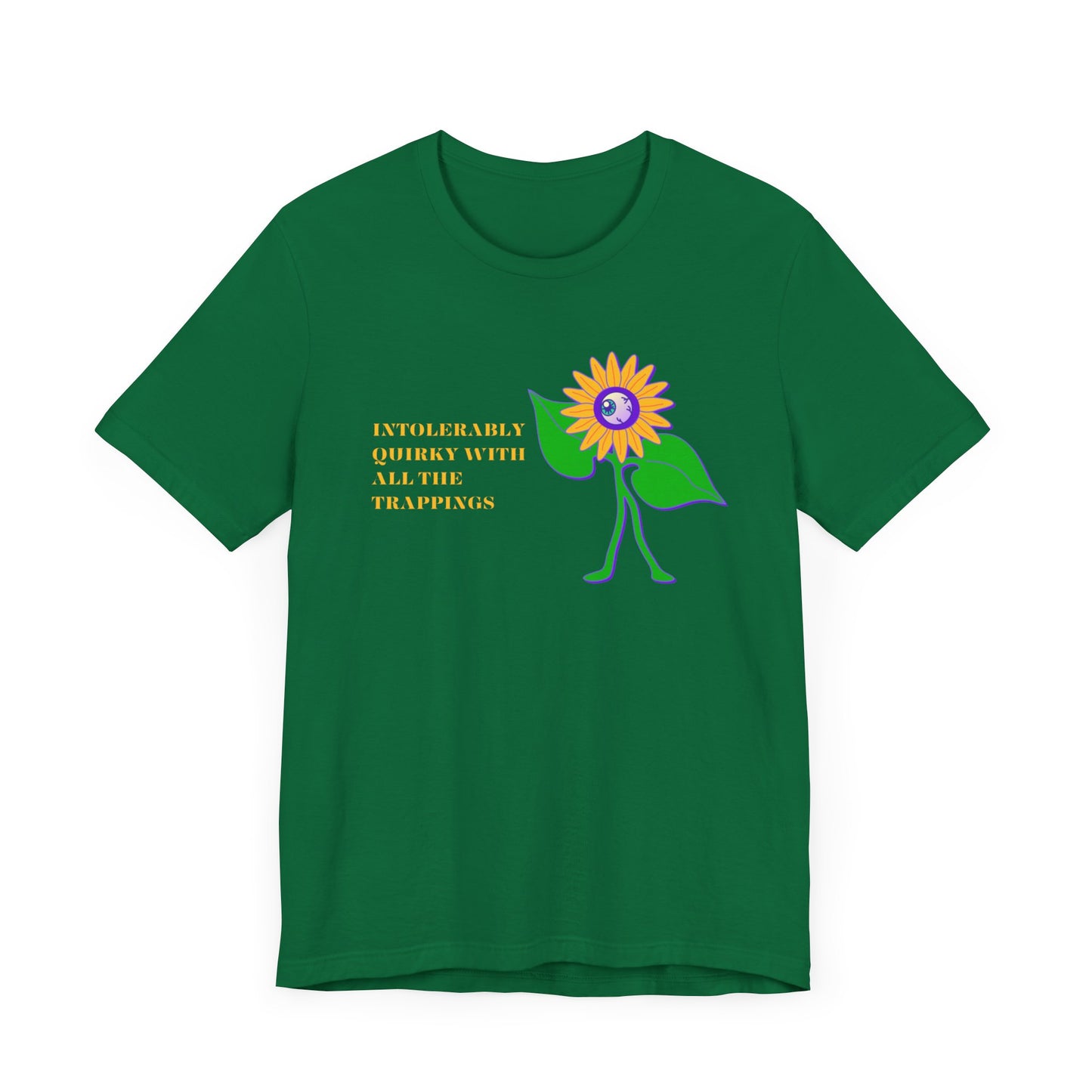 Intolerably Quirky with All the Trappings Unisex Jersey Short Sleeve Tee