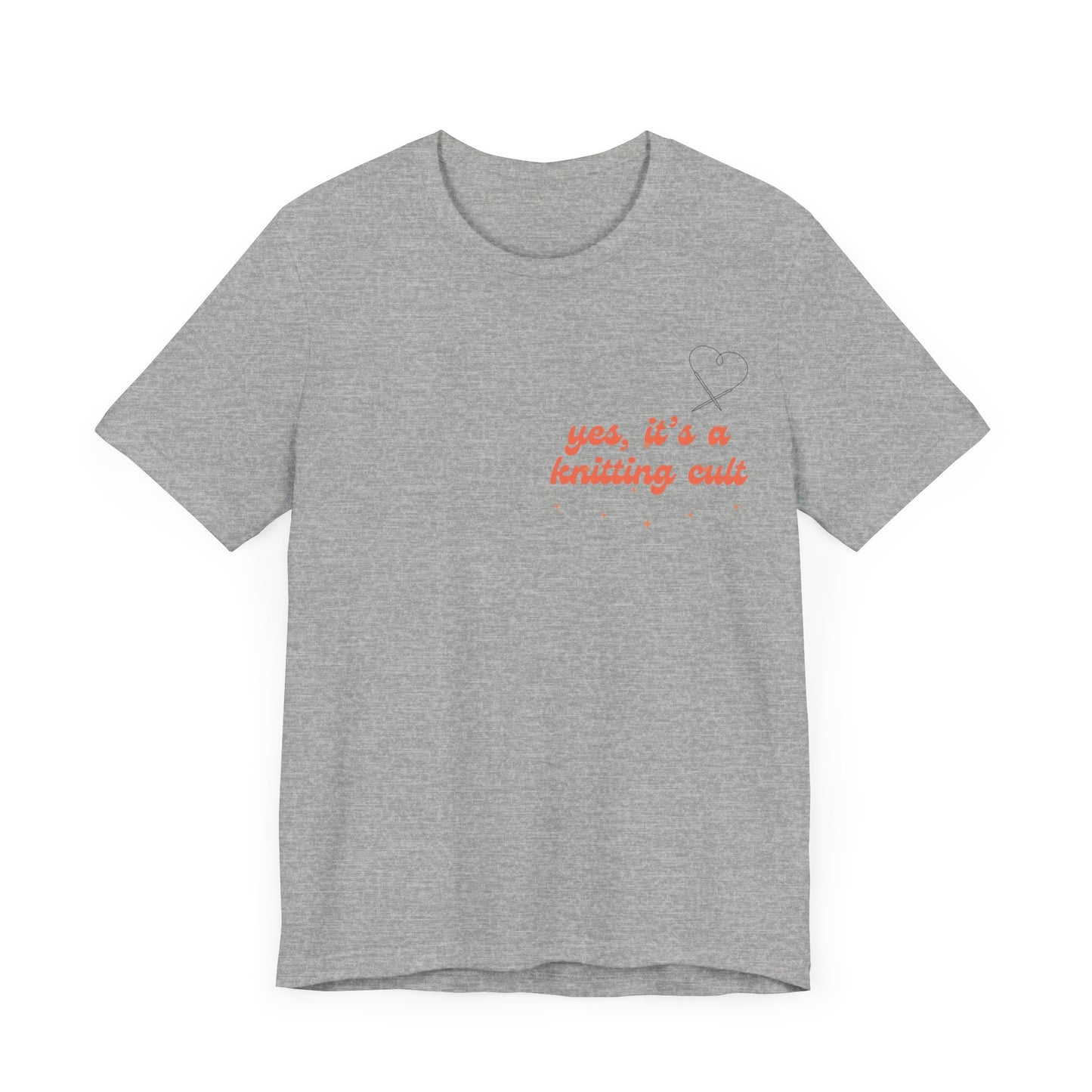 Yes It's a Knitting Cult Unisex Jersey Short Sleeve Tee