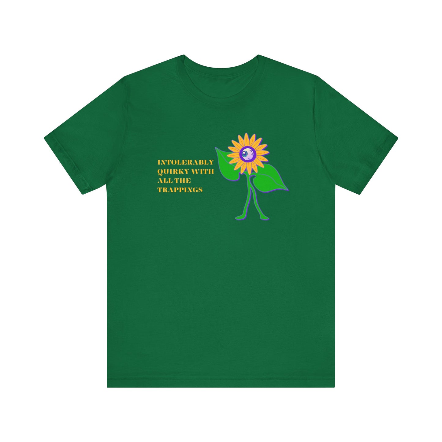 Intolerably Quirky with All the Trappings Unisex Jersey Short Sleeve Tee