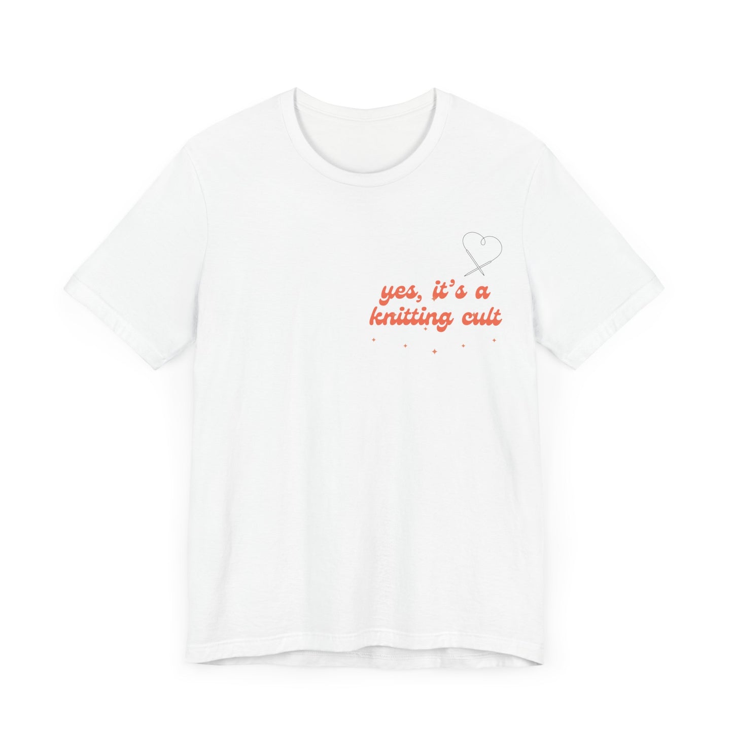 Yes It's a Knitting Cult Unisex Jersey Short Sleeve Tee