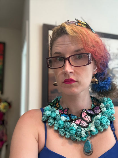 Love bomb collar & headband: Bread and Butterflies