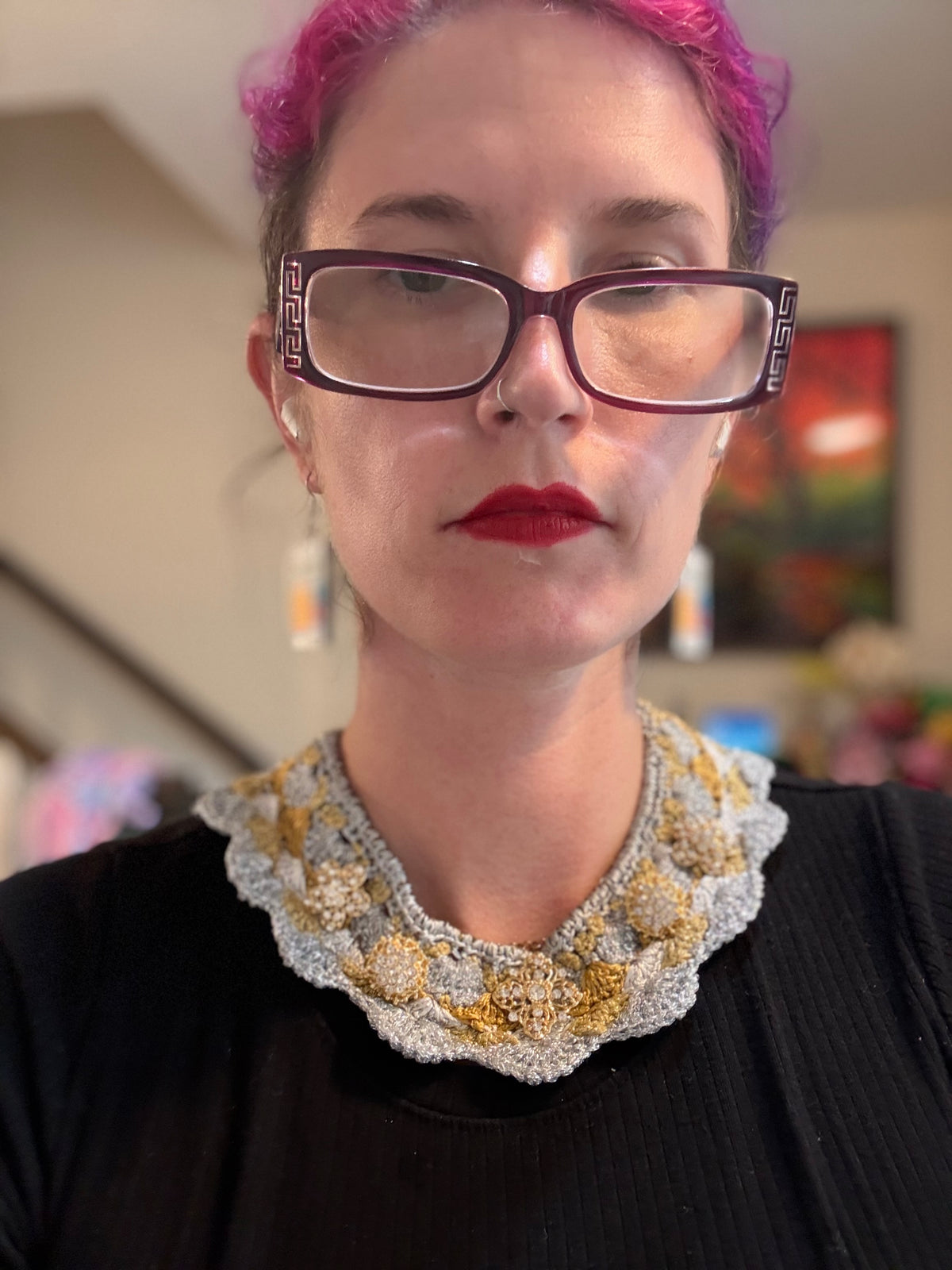 I Was Born a Soldier Metallic Collar: the Cybele with Cuff