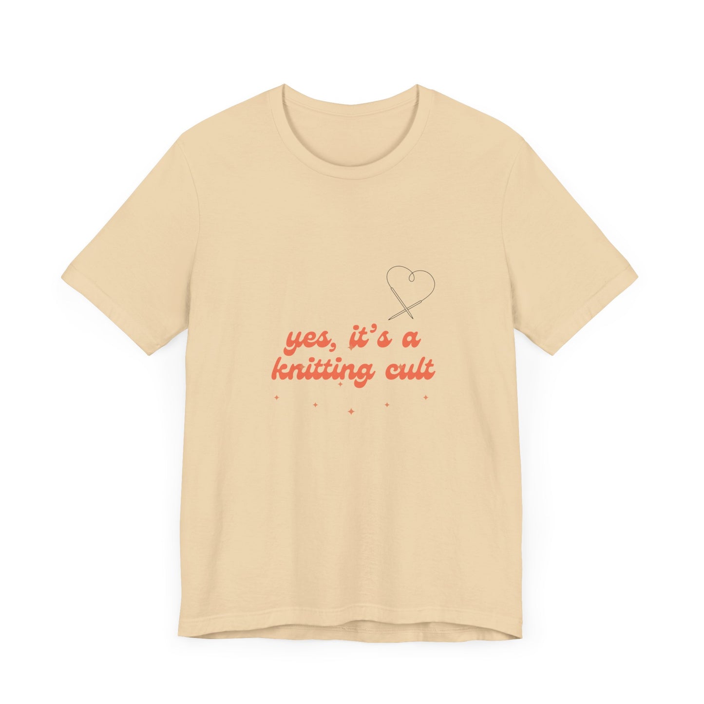 Yes It's a Knitting Cult Unisex Jersey Short Sleeve Tee