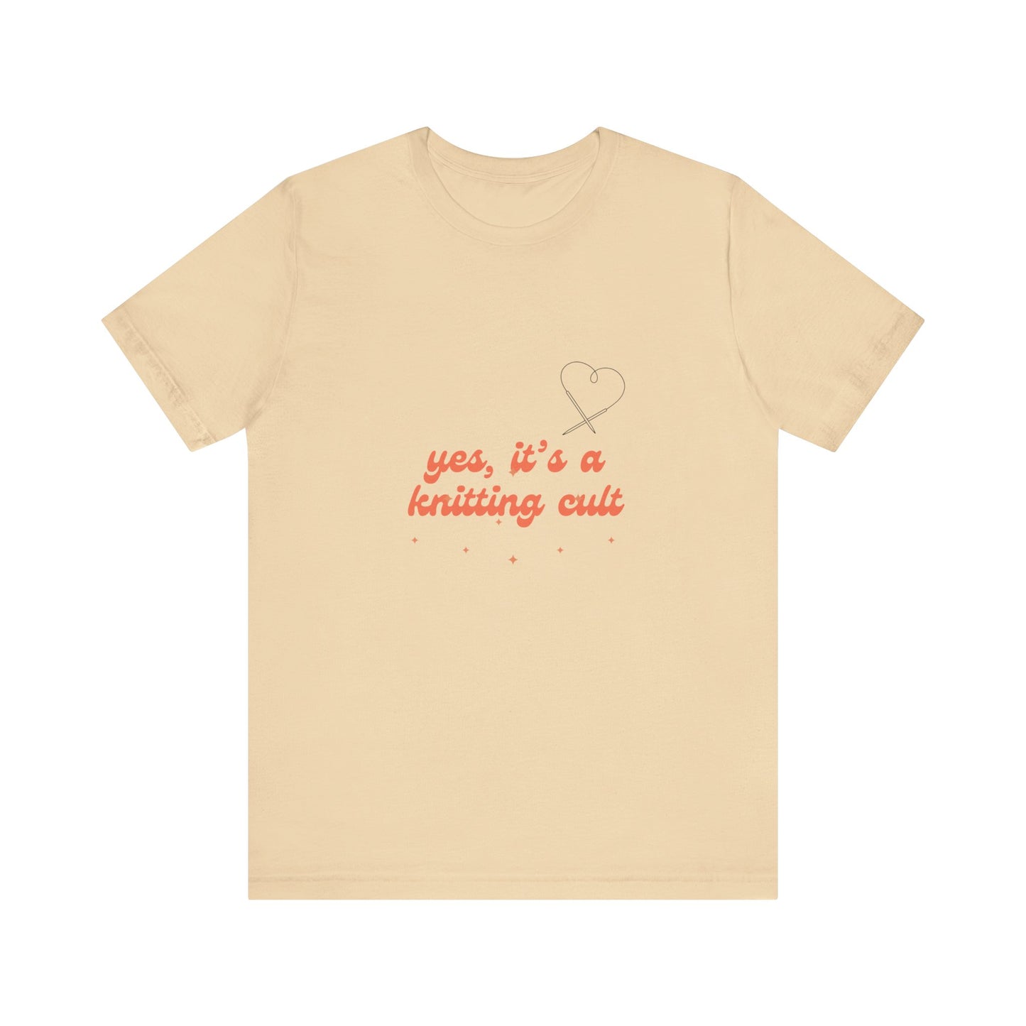 Yes It's a Knitting Cult Unisex Jersey Short Sleeve Tee