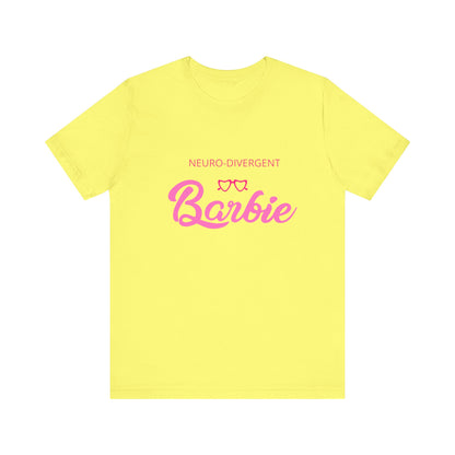 Neurodivergent Barbie Unisex Jersey Short Sleeve Tee