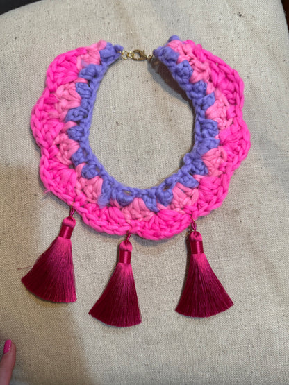 Fringe belief collar: Neon Summer