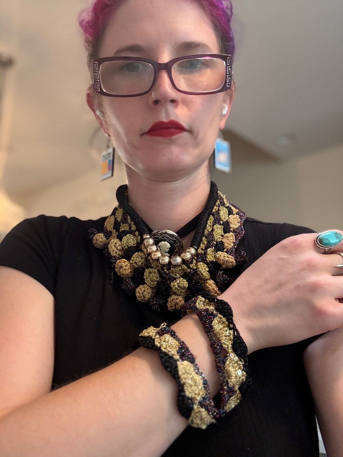 I Was Born a Soldier Metallic Collar: the Fighter with cuff