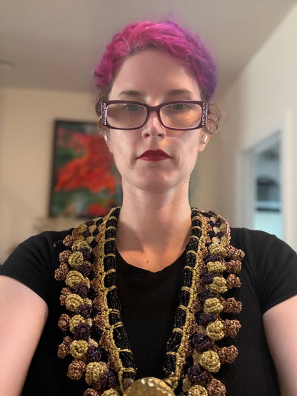 I Was Born a Soldier Metallic Collar: The Valkyries with Cuff (Plus size friendly)