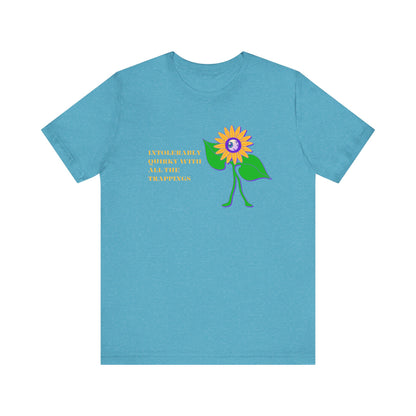 Intolerably Quirky with All the Trappings Unisex Jersey Short Sleeve Tee