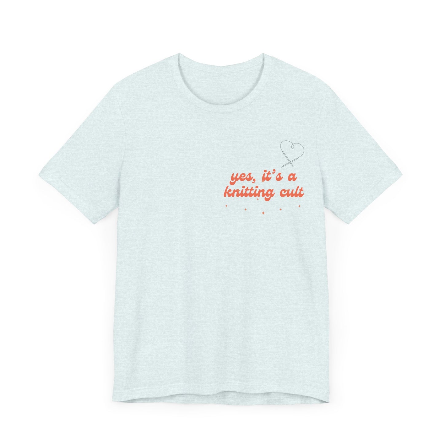 Yes It's a Knitting Cult Unisex Jersey Short Sleeve Tee