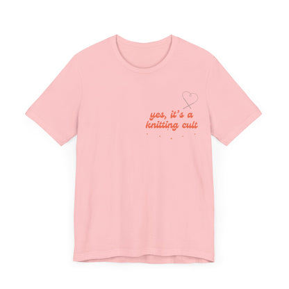 Yes It's a Knitting Cult Unisex Jersey Short Sleeve Tee