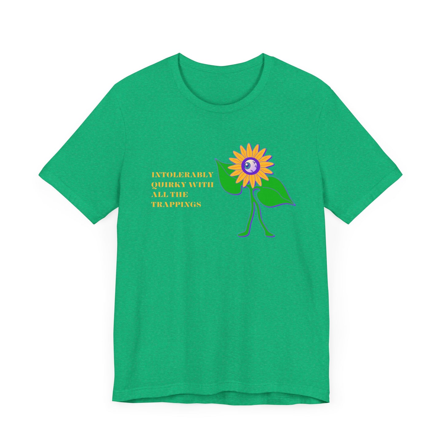 Intolerably Quirky with All the Trappings Unisex Jersey Short Sleeve Tee