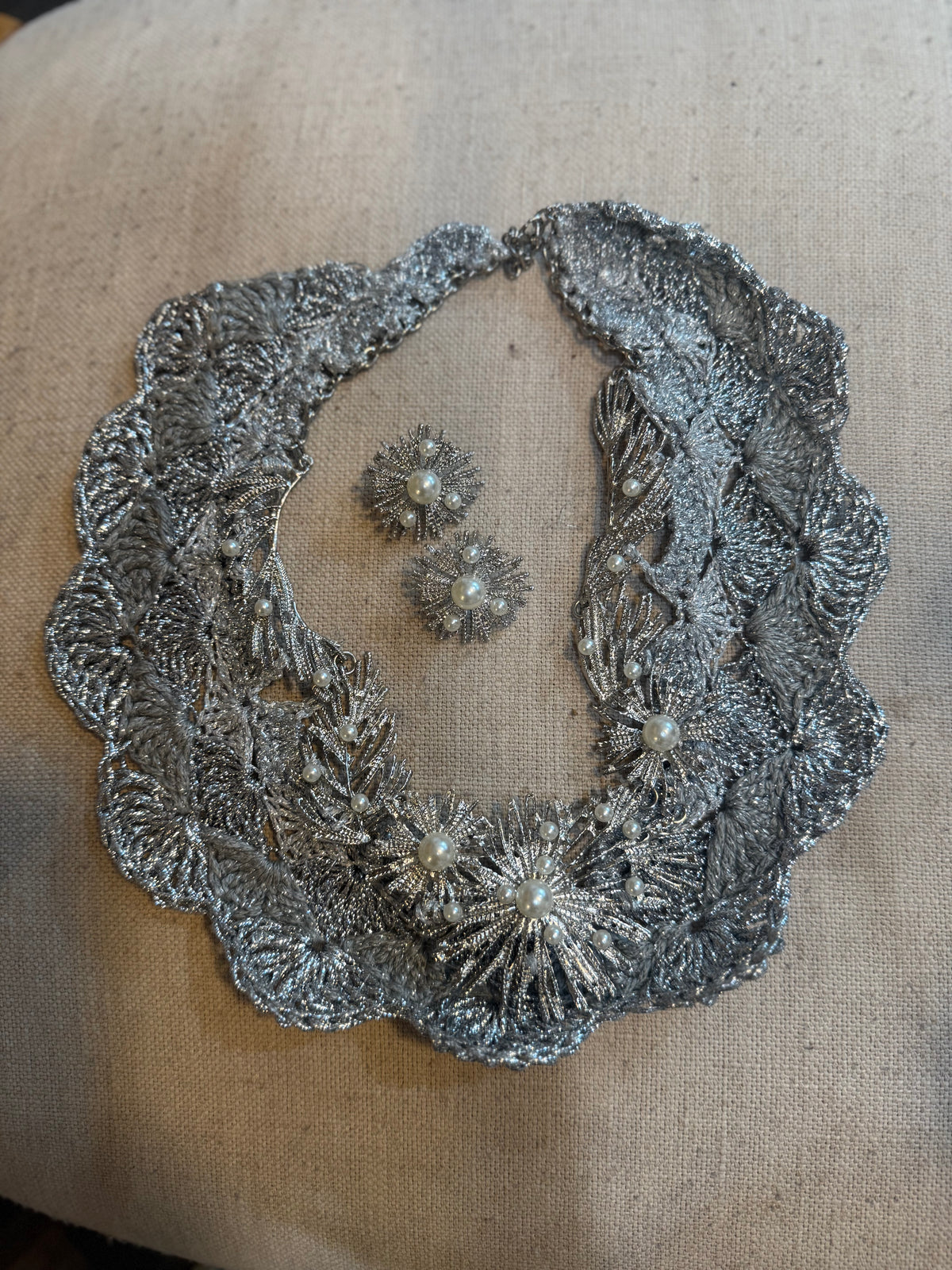 I Was Born a Soldier Metallic Collar: the Tisiphone with Earrings