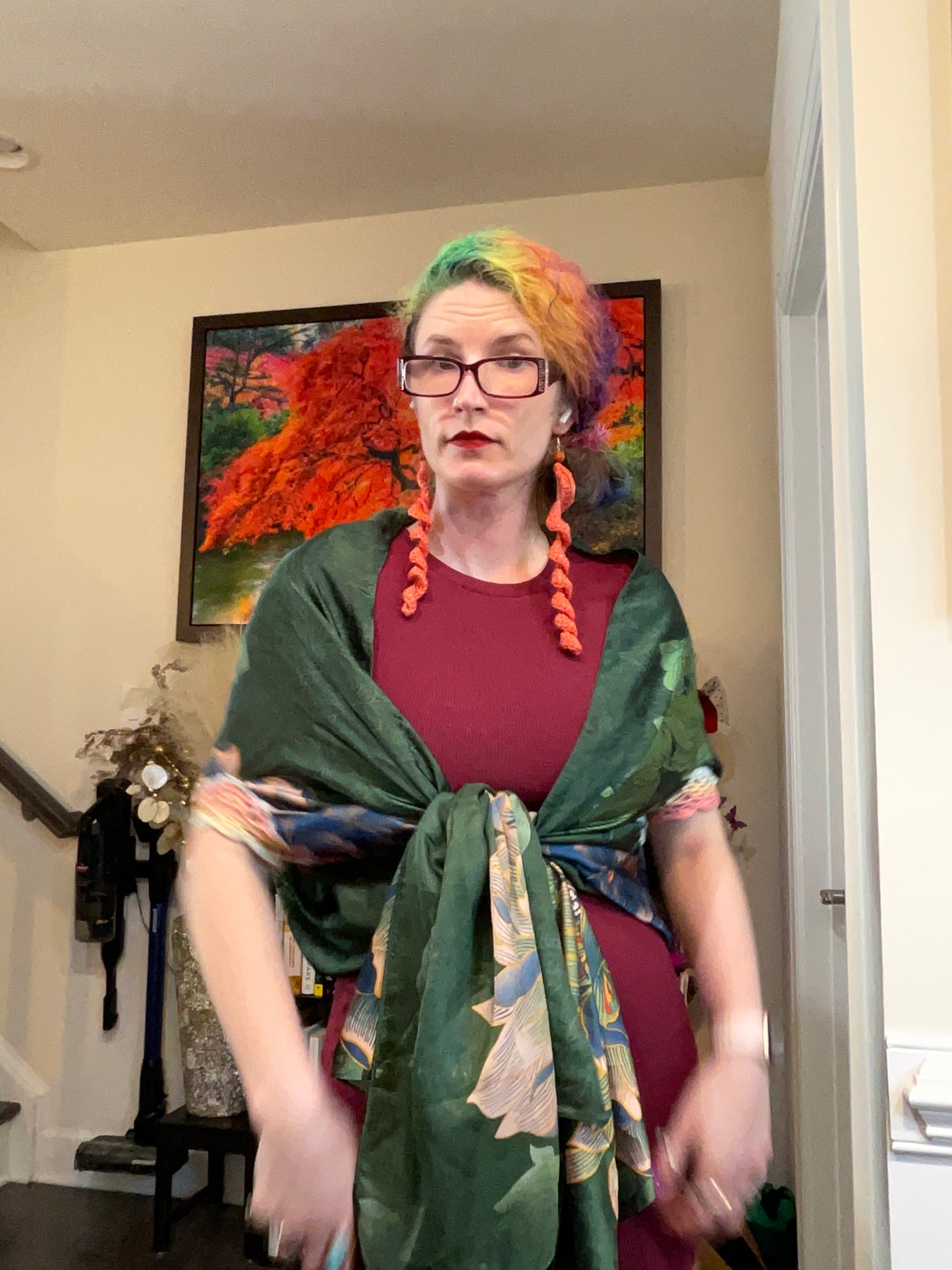 A jungle slouchy Scarfigan