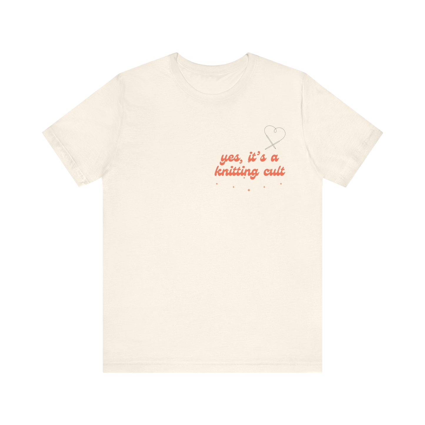 Yes It's a Knitting Cult Unisex Jersey Short Sleeve Tee