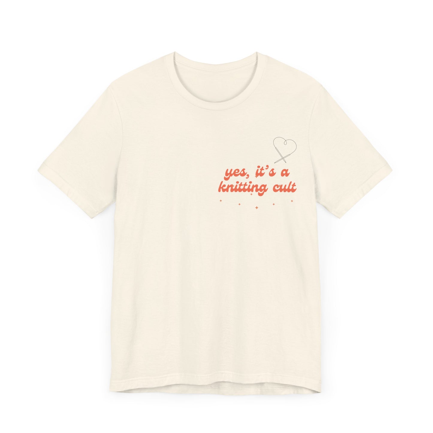 Yes It's a Knitting Cult Unisex Jersey Short Sleeve Tee
