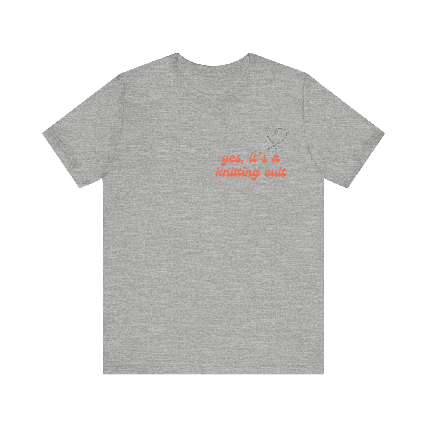 Yes It's a Knitting Cult Unisex Jersey Short Sleeve Tee