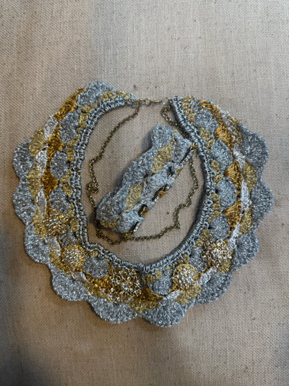 I Was Born a Soldier Metallic Collar: the Cybele with Cuff