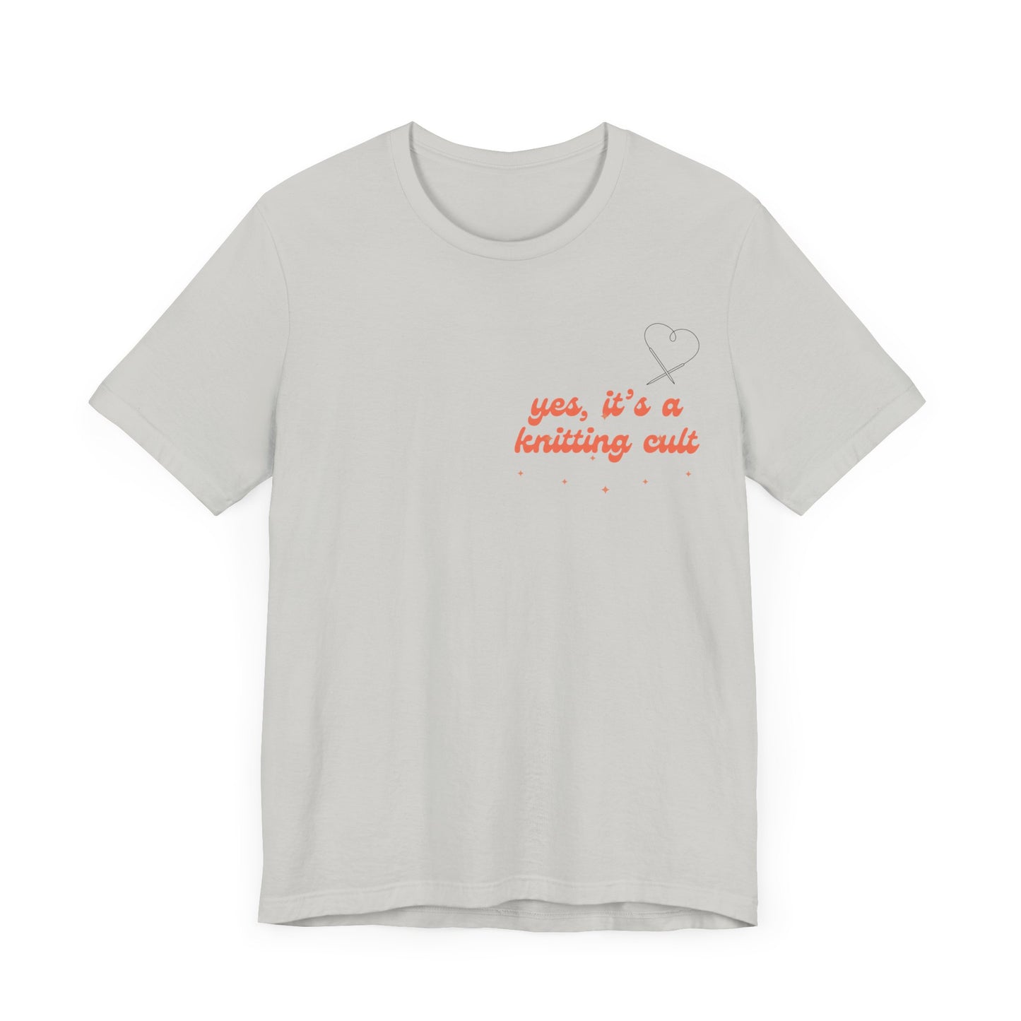 Yes It's a Knitting Cult Unisex Jersey Short Sleeve Tee