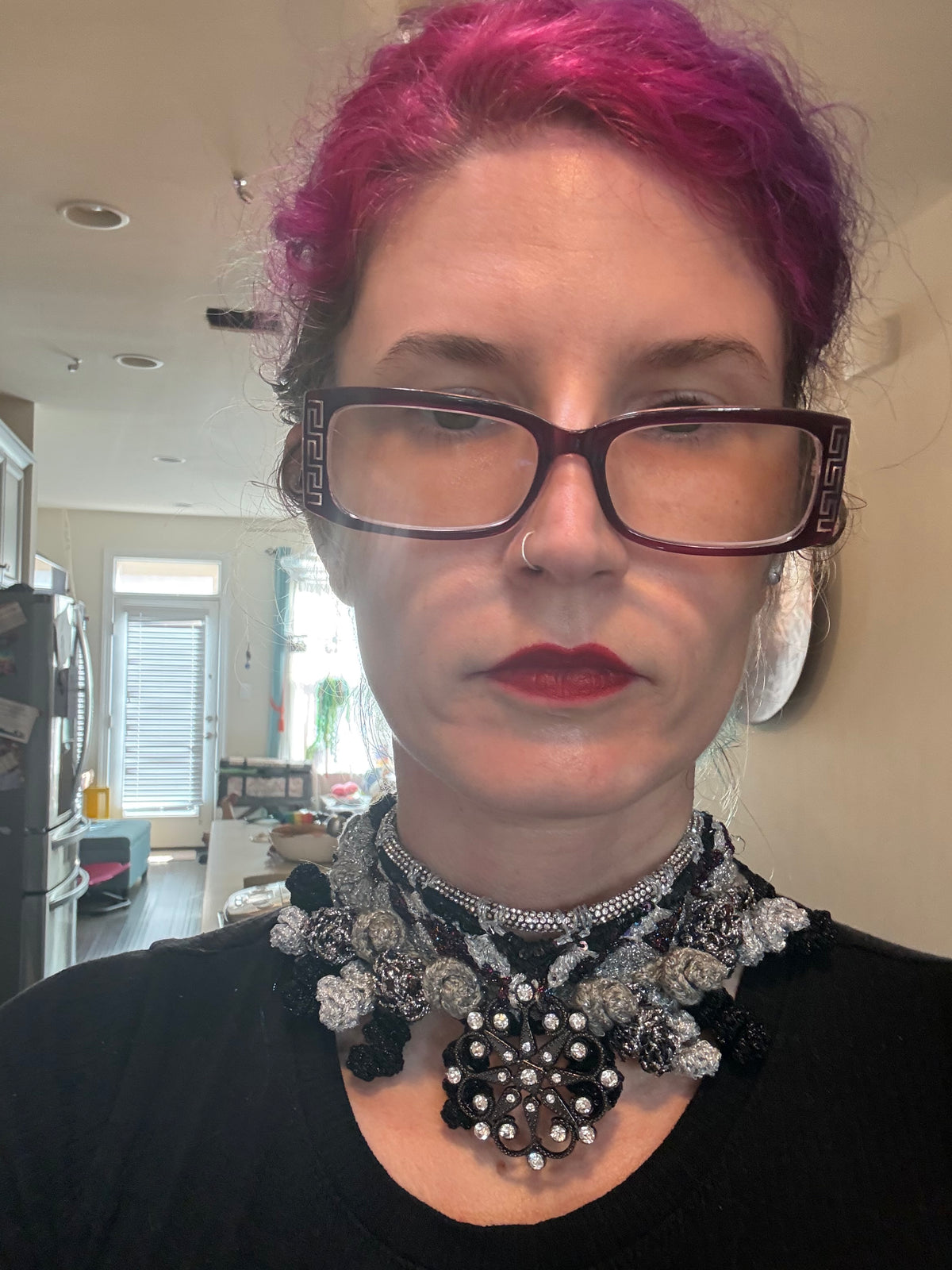 I Was Born a Soldier Metallic Collar: the Oya Choker and Cuff