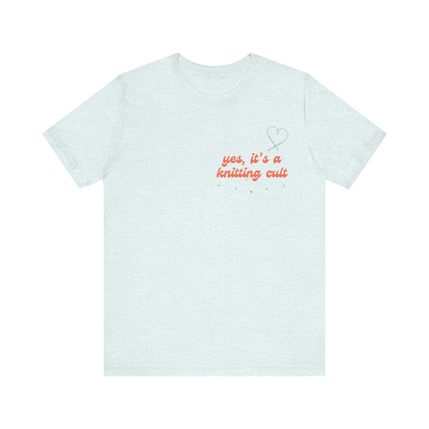 Yes It's a Knitting Cult Unisex Jersey Short Sleeve Tee