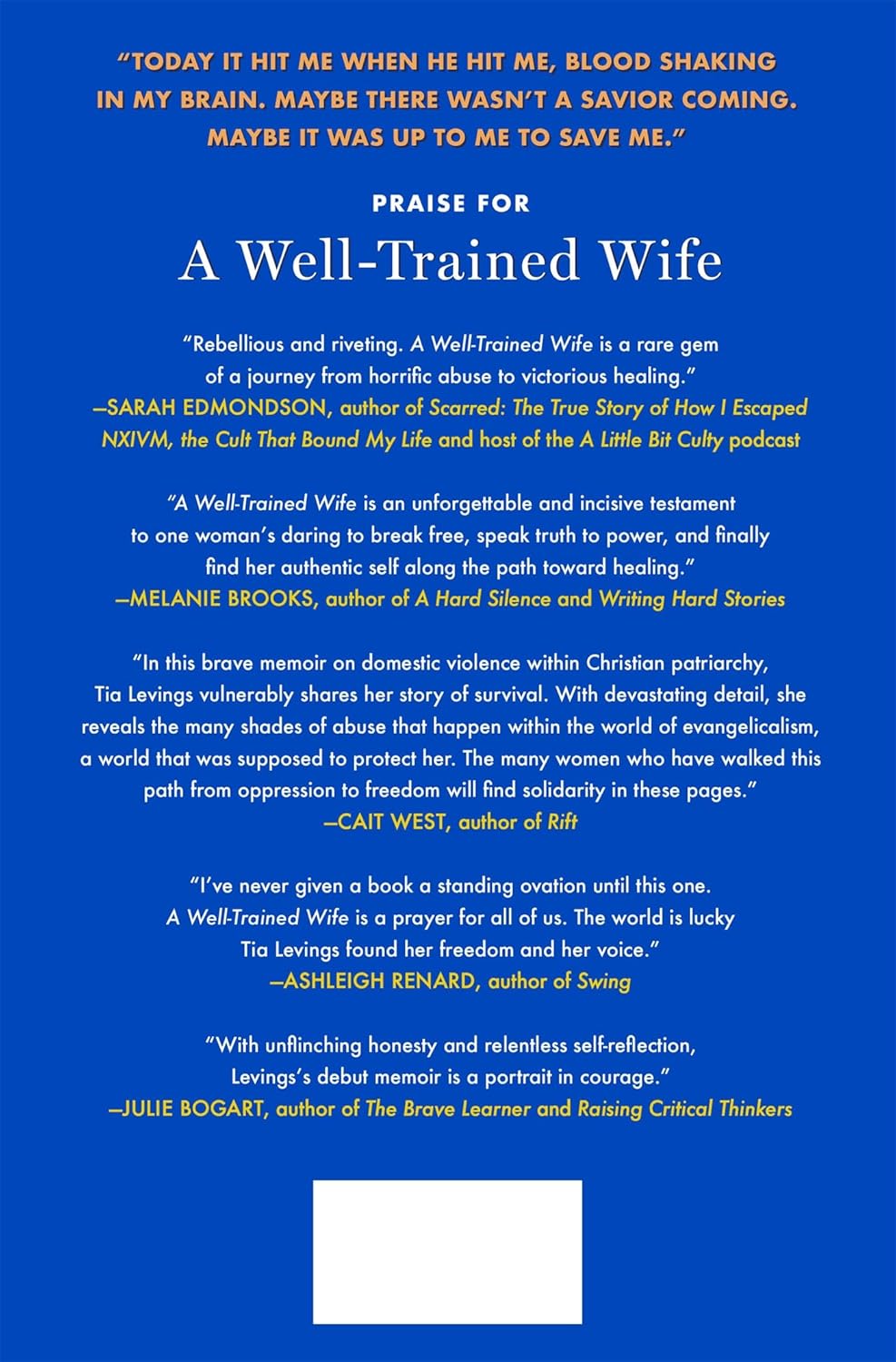 A Well-Trained Wife: My Escape from Christian Patriarchy by Tia Levings (SIGNED BY THE AUTHOR)
