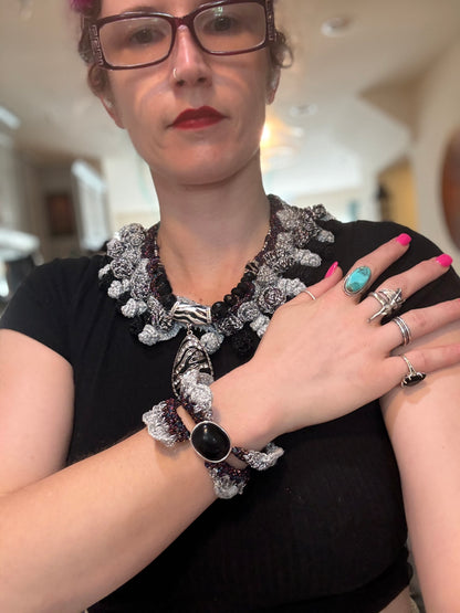 I Was Born a Soldier Metallic Collar: the Chamunda Collar and Cuff