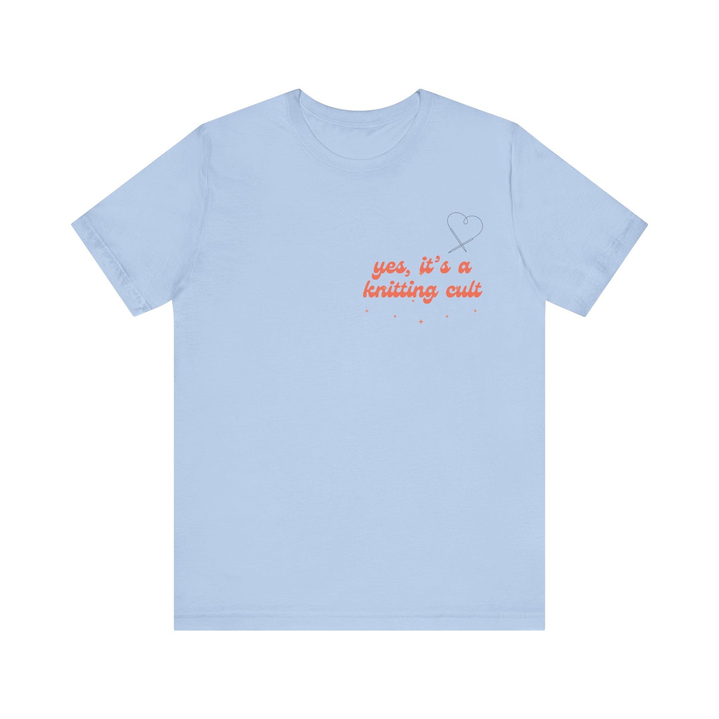 Yes It's a Knitting Cult Unisex Jersey Short Sleeve Tee
