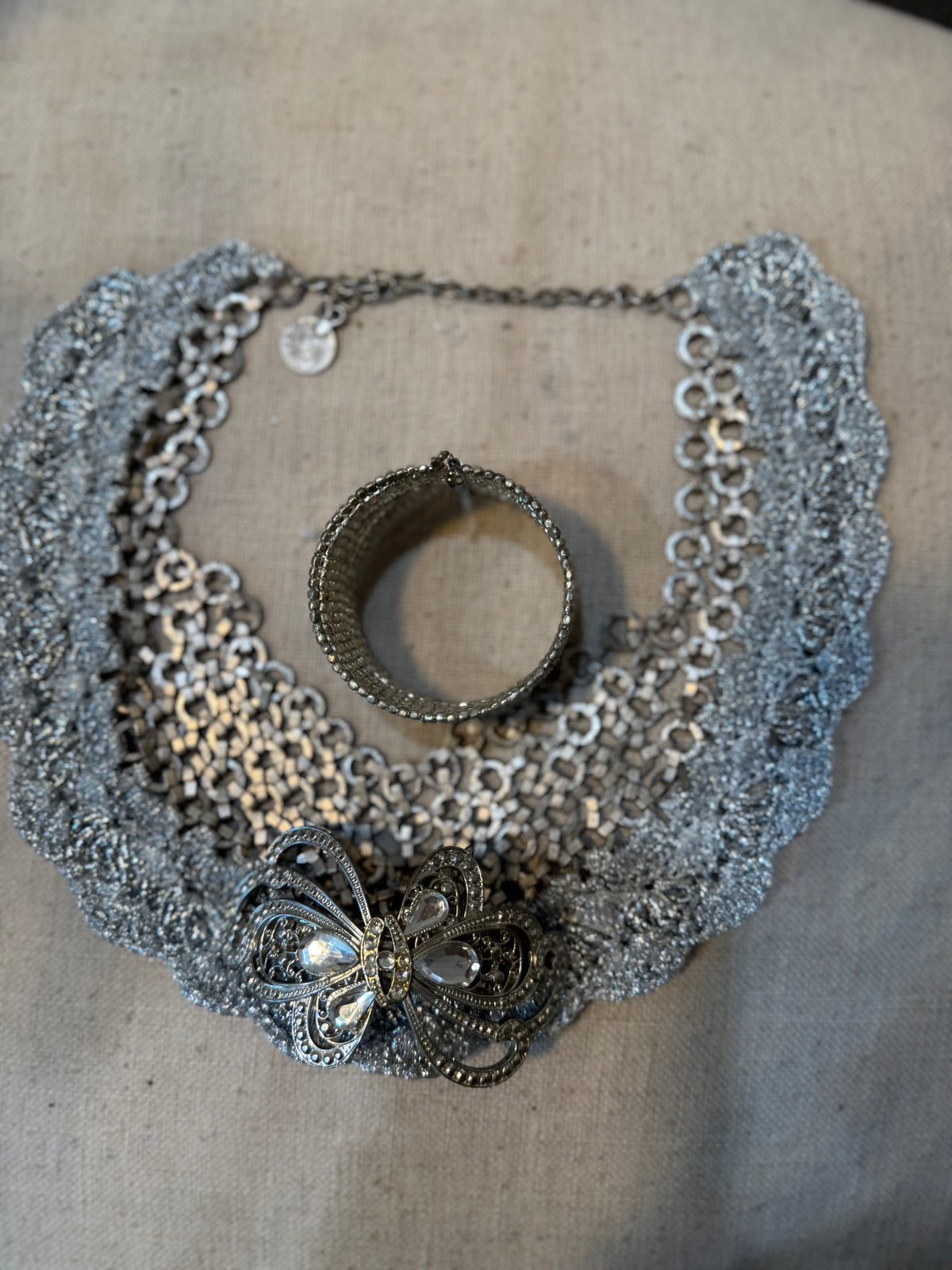 I Was Born a Soldier Metallic Collar: the Ishtar with Cuff