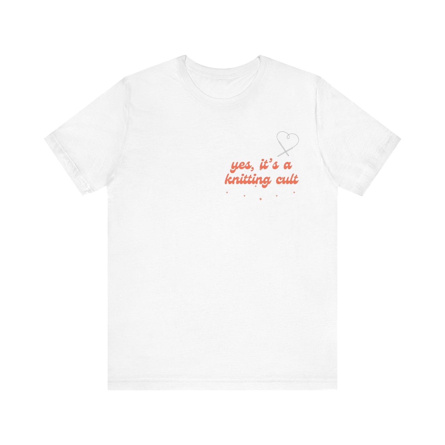 Yes It's a Knitting Cult Unisex Jersey Short Sleeve Tee