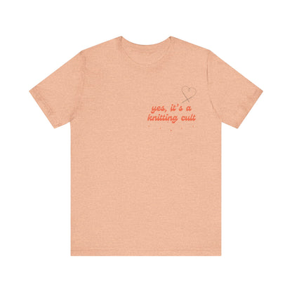 Yes It's a Knitting Cult Unisex Jersey Short Sleeve Tee