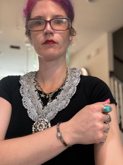 I Was Born a Soldier Metallic Collar: the Marishiten Collar and Cuff