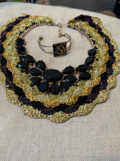 I Was Born a Soldier Metallic Collar: the Kali with cuff