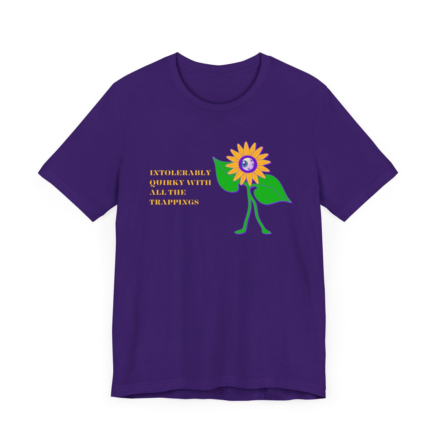 Intolerably Quirky with All the Trappings Unisex Jersey Short Sleeve Tee