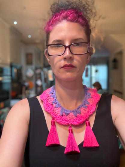 Fringe belief collar: Neon Summer