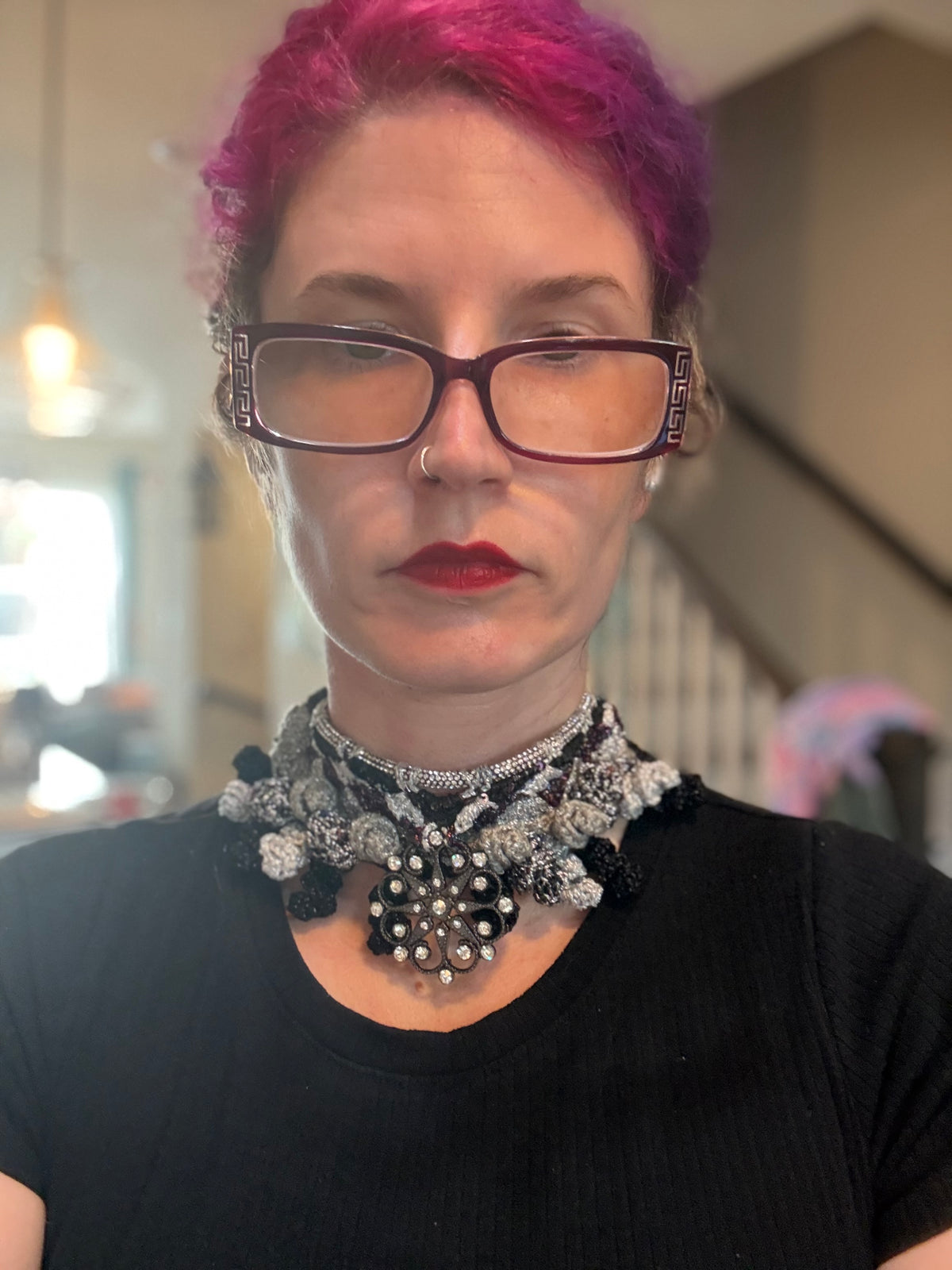 I Was Born a Soldier Metallic Collar: the Oya Choker and Cuff