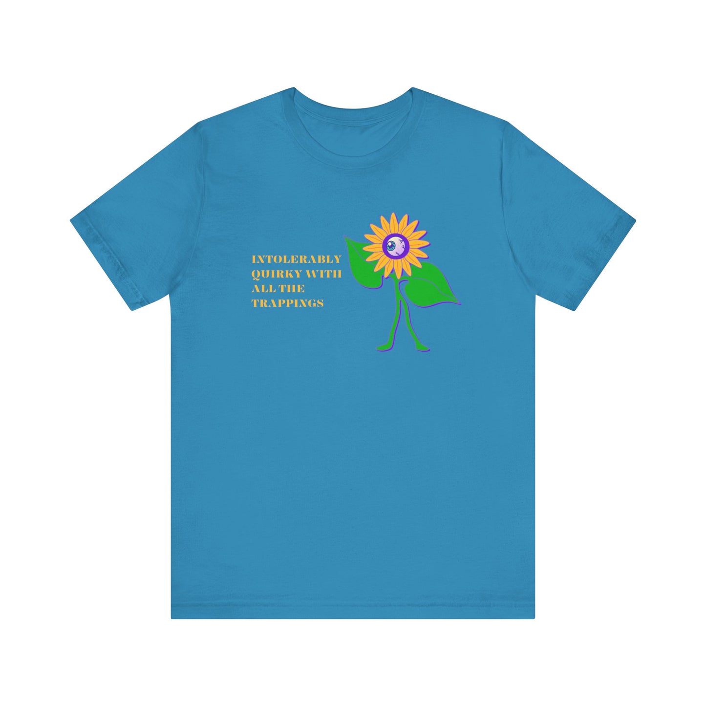 Intolerably Quirky with All the Trappings Unisex Jersey Short Sleeve Tee